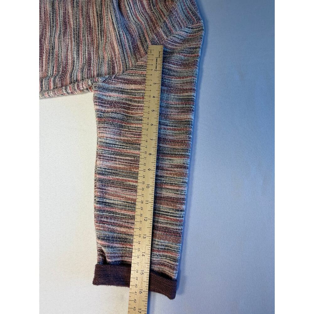 Hannah Petite Boutique Women's sweater striped w/lace trim sz PXL - Picture 8 of 10